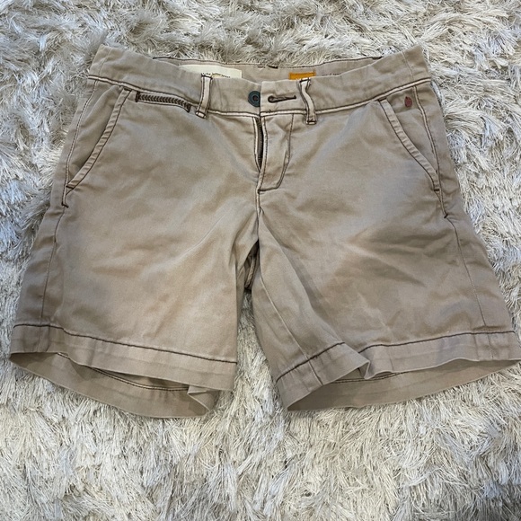 Anthropologie Pilcro and the Letterpress Hyphen Shorts in Beige/Taupe - Picture 3 of 6